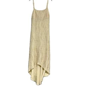 RARE vintage city triangles 90s Cream swirl dress